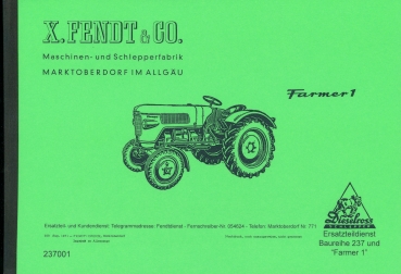 Ersatzteilliste für Fendt Typ Farmer 1